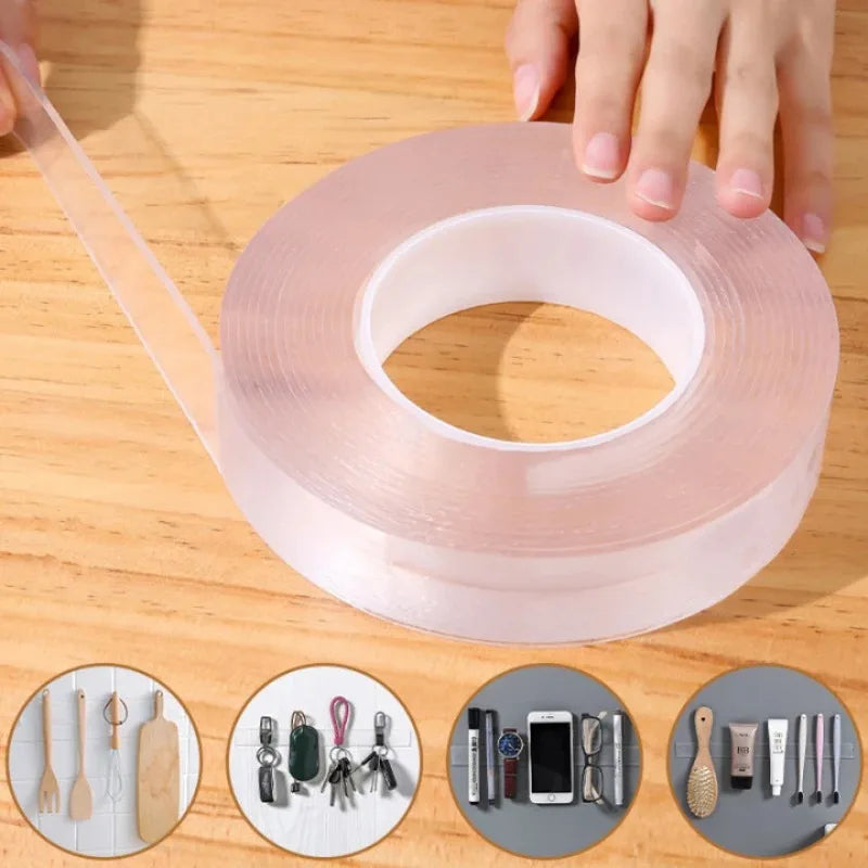 Nano Double-Sided Tape – Clear, Reusable & Waterproof | 1–5m Double-Sided Nano Tape Oasis Select