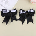 Piano Key Bow Hair Clip – Musical Non-Slip Grip for Women Hair Clip Oasis Select Black 2pcs