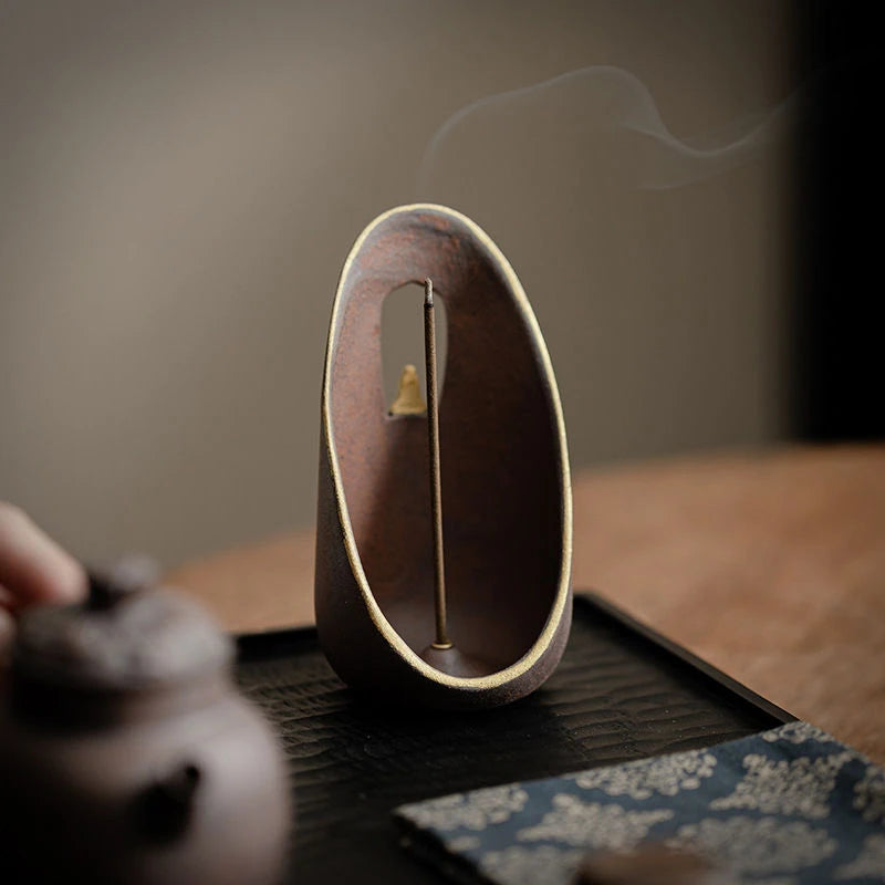 Pu Ying Incense Insert Creative Ceramic Thread Incense Burner Indoor Study Tea Ceremony Accessories Decoration Incense Burner Oasis Select