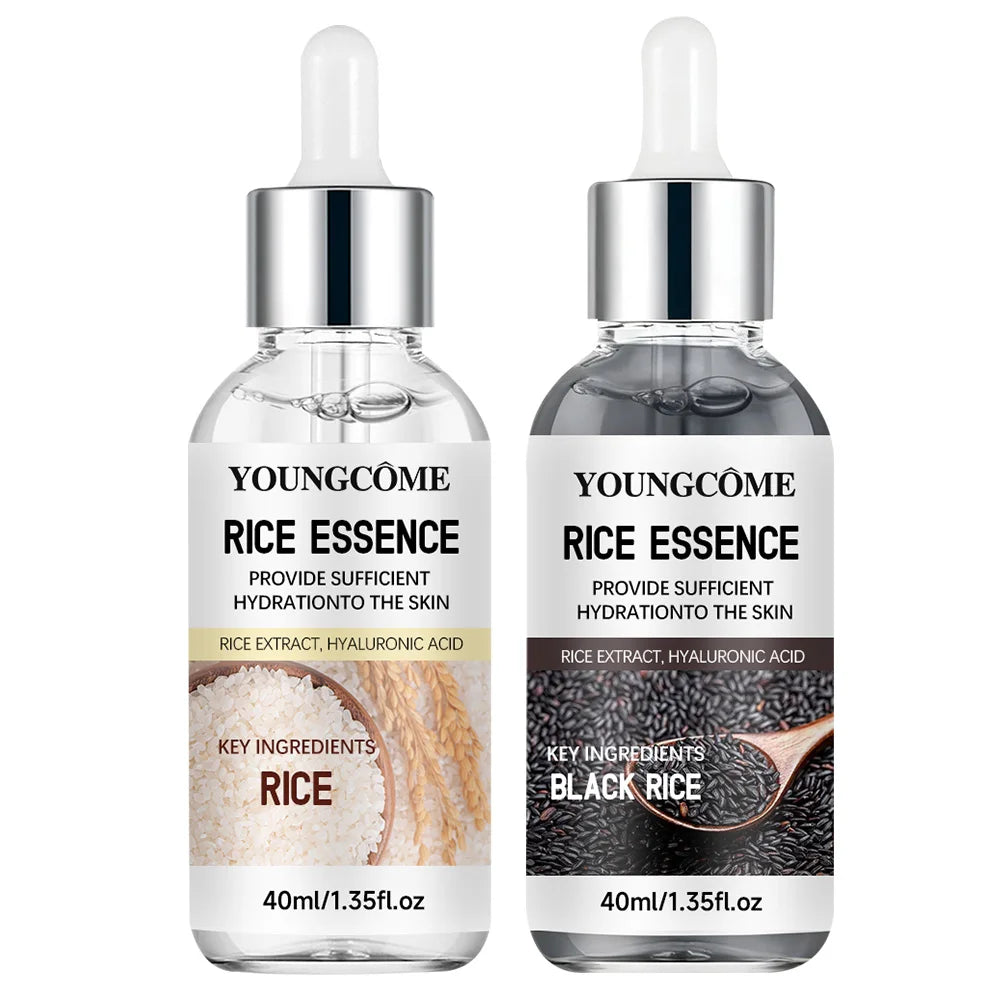 White & Black Rice Essence Serum Duo with Hyaluronic Acid