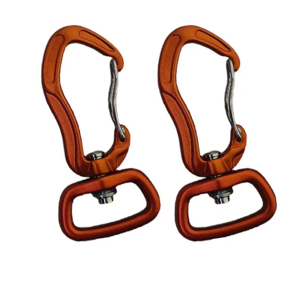 Lightweigh Outdoor Climbing Carabiner Keychain Clip for Backpacks Water Bottle Dog Leash Gear Rotatable Wiregate Hammock Hook Oasis Select Orange 2