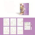 4 Styles Creative Watercolor Painting Sets, Including Watercolor Paper, Dipping Pen, Art Painting, and Coloring Pigments Oasis Select PURPLE