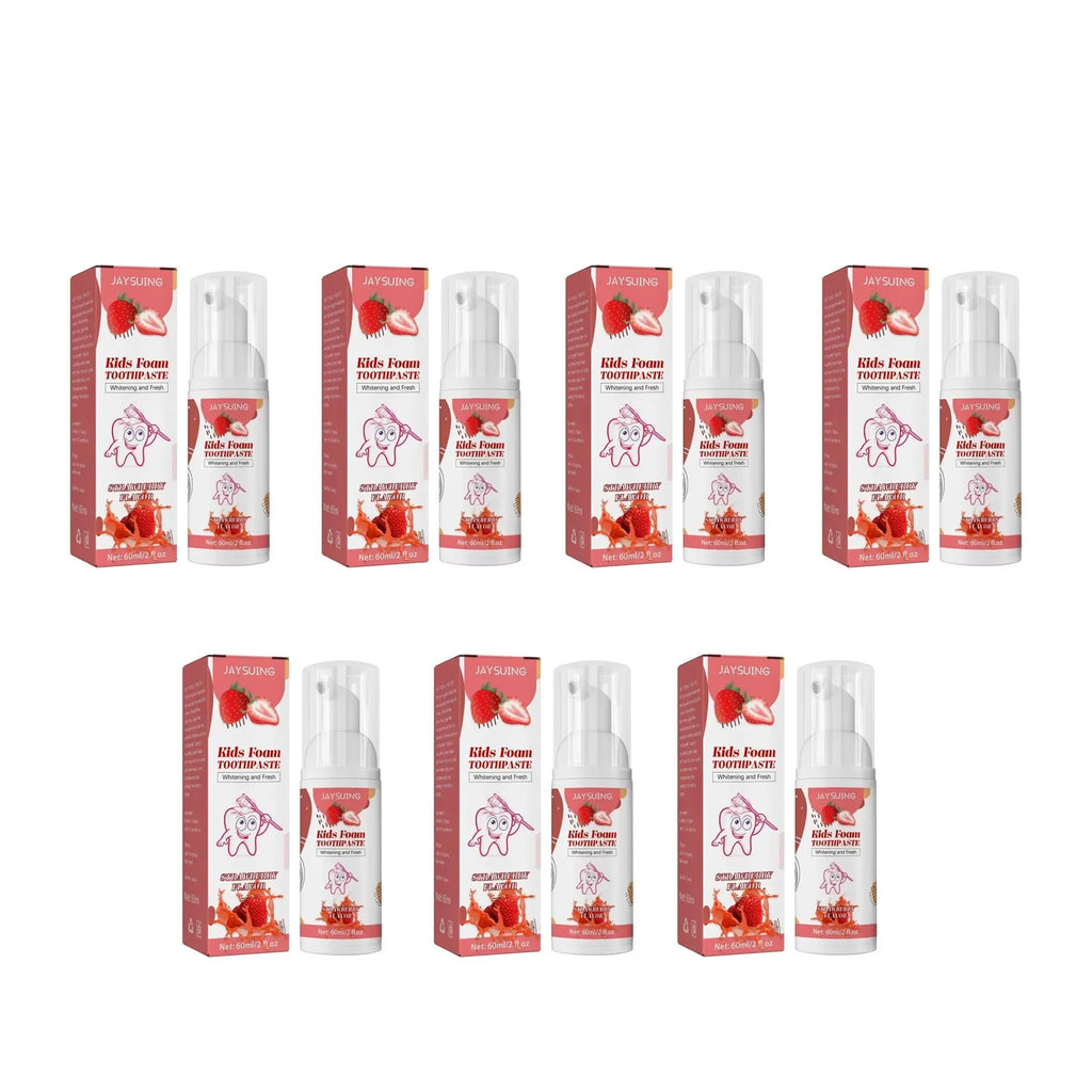 Kids Foam Toothpaste – Whitening, Stain Removal & Gum Care Kids Foam Toothpaste Oasis Select strawberryx7pcs