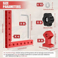 Corner Clamp 90 Degree Aluminum Alloy Metal Corner Clamps For Woodworking Positioning Squares Fixed Right Angle Clamp Hand Tool Oasis Select Red