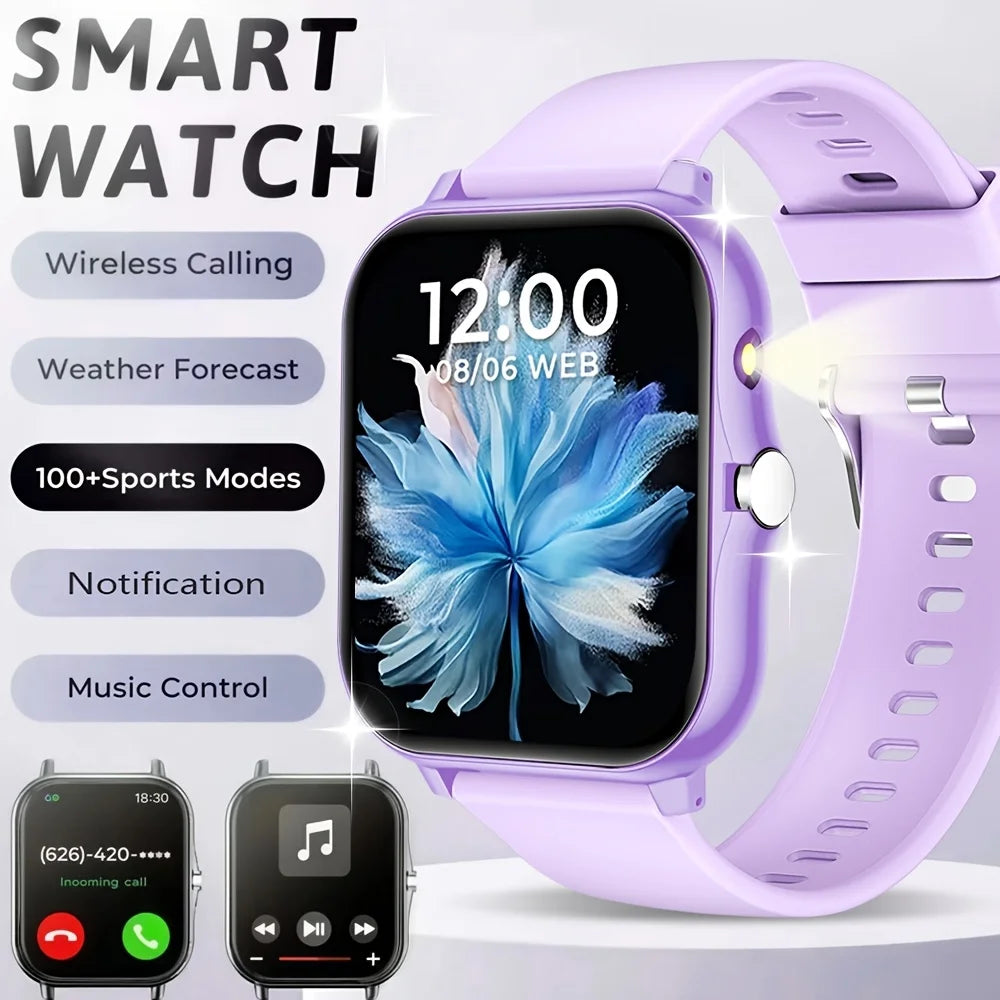 ERUN Full-Touch Smart Sports Watch – Calls, SMS & Activity Track