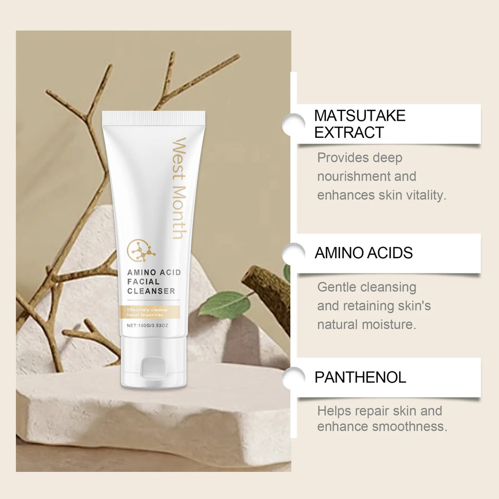 Amino Acid Facial Cleanser – Pore Purifying & Oil Control 100g Amino Acid Cleanser Oasis Select