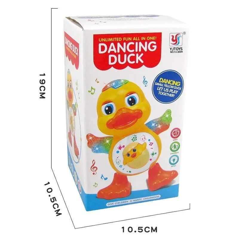 Electric Dancing Duck Toy Interactive Musical Animal with Flashing Lights Educational Gift for Kids Oasis Select Dancing Duck