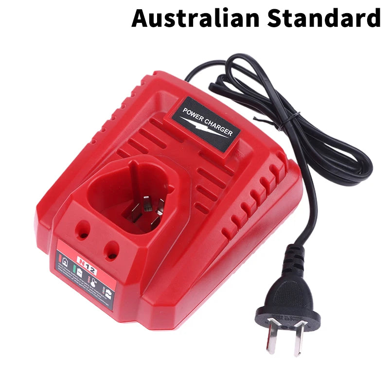 Power Tool Parts For M12 N12 Lithium-Ion Battery Charger 3A Fast Charging Replacement 48-11-2401 48-11-2402 C12B C12BX Oasis Select A6