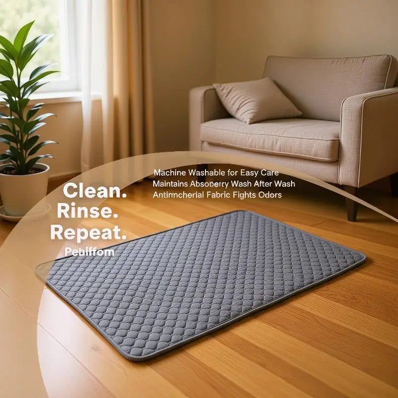 Washable Dog Pee Pad Reusable Waterproof Pet Training Mat Non Slip Absorbent Dog Bed Mat For Puppy Cat Small Medium Large Dogs Oasis Select
