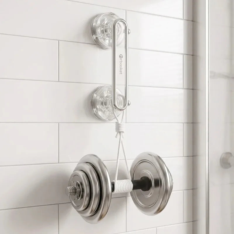 Convenient Waterproof Anti-slip Suction Cup Sliding Door Handle Removable Bathroom and Wardrobe Door Grab Bar Oasis Select