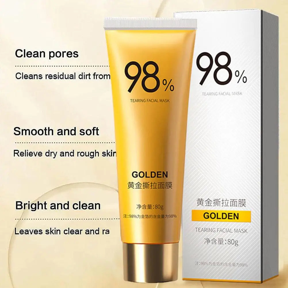 Gold Collagen Peel-Off Face Mask – Pores, Blackheads & Glow Peel-Off Face Mask Oasis Select