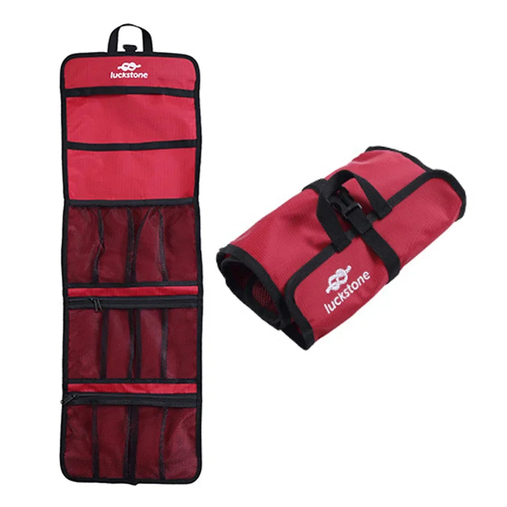 Rock Climbing Storage Bag Gear Equipment Organized Storage Bag Carabiner Organized Bag Oasis Select Red