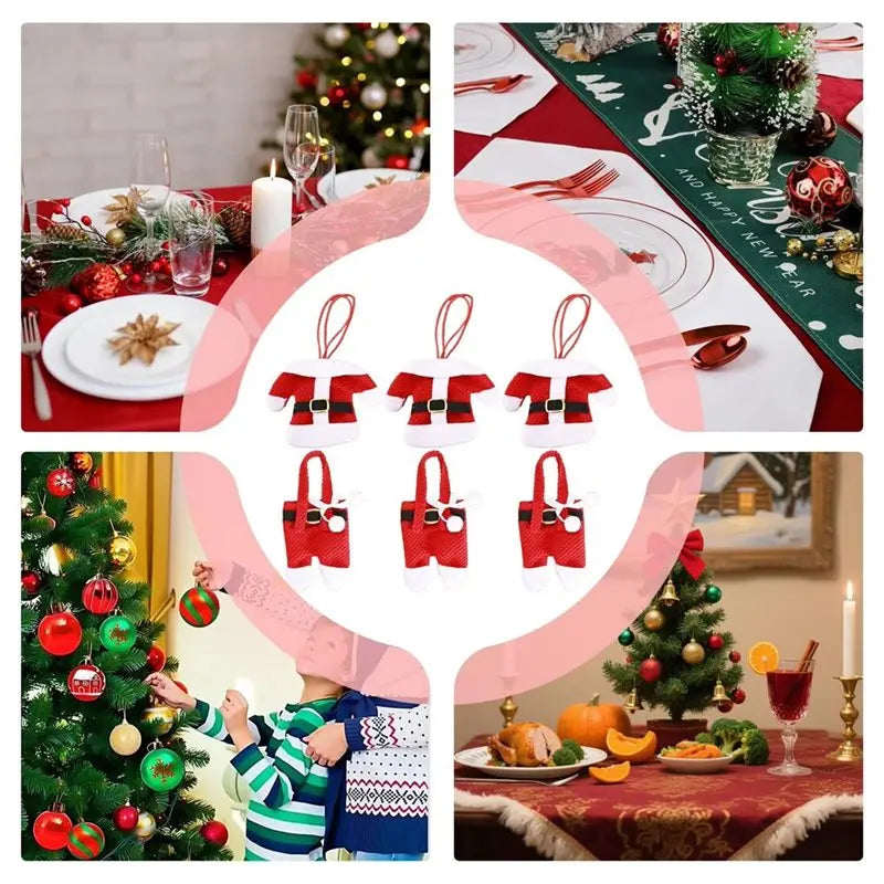 ~WISH For Dining Table Christmas Silverware Bags Tableware Bags For Restaurants Hotels Banquets Decorations Ornaments A Oasis Select