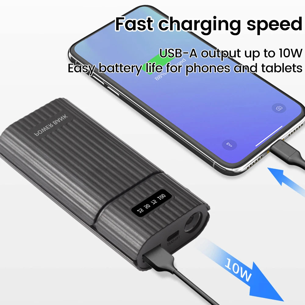Power Bank Case for 18650/21700 Battery Pack No Soldering Fast Charging Charger DIY USB Power Bank for Cellohone Oasis Select
