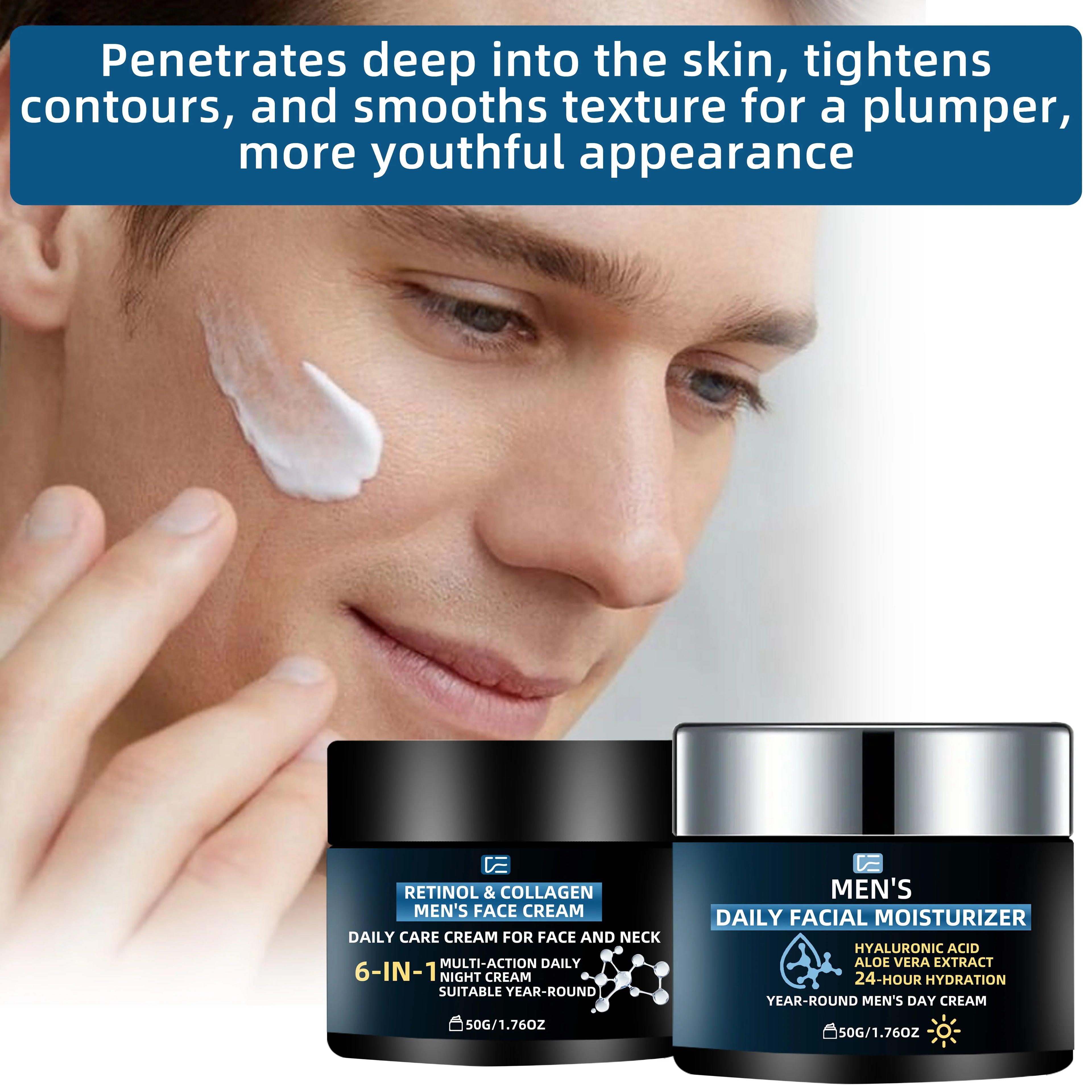 veérenae Men's Day & Night Moisturizing Cream Set | 2pcs