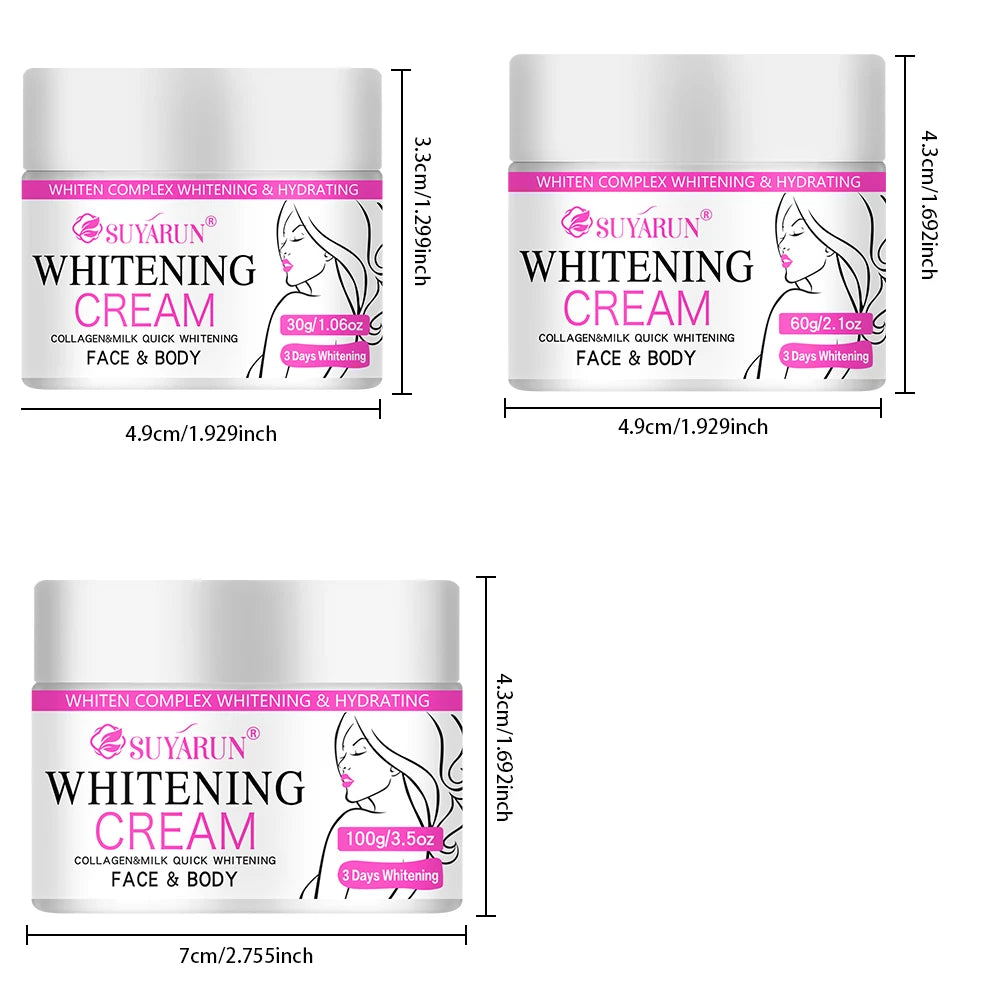 SUYARUN Christmas Gift Brightening Cream-Whitening Moisturizer for Glowing Skin, Festive Hydrating Skincare Set with Luxury Box. Oasis Select