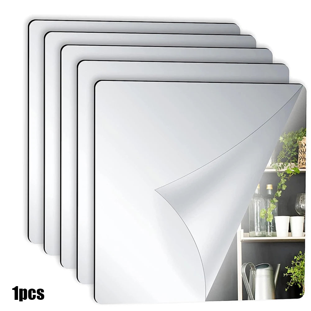 Flexible mirror tiles with protective backing for creating visual space expansion on walls and doors in homes and offices Oasis Select China Mainland