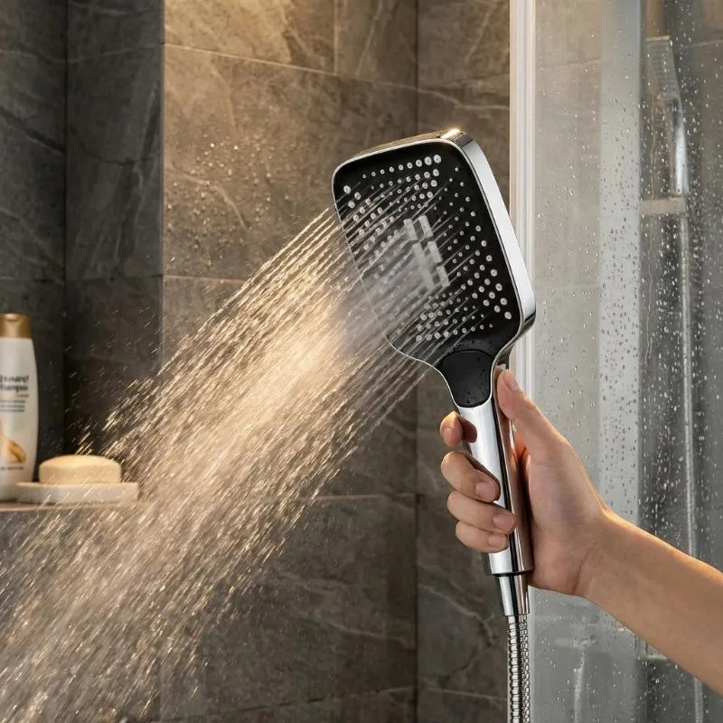 4-Mode Adjustable Rainfall Shower Head High Pressure Large Flow Water Saving Shower Bathroom Shower Mixer Accessory Oasis Select