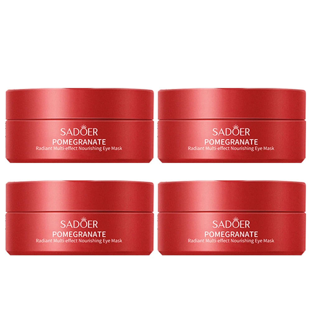 Pomegranate Eye Mask – Nourishing Hydrating Eye Patches 60pcs Eye Treatment Mask Oasis Select 4 bottles 80G