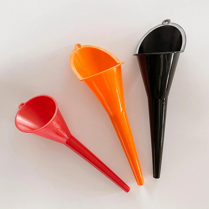 Car Long Stem Funnel Gasoline Oil Fuel Filling Tools Anti-splash Plastic Funnel Motorcycle Refueling Tools Auto Accessories Oasis Select