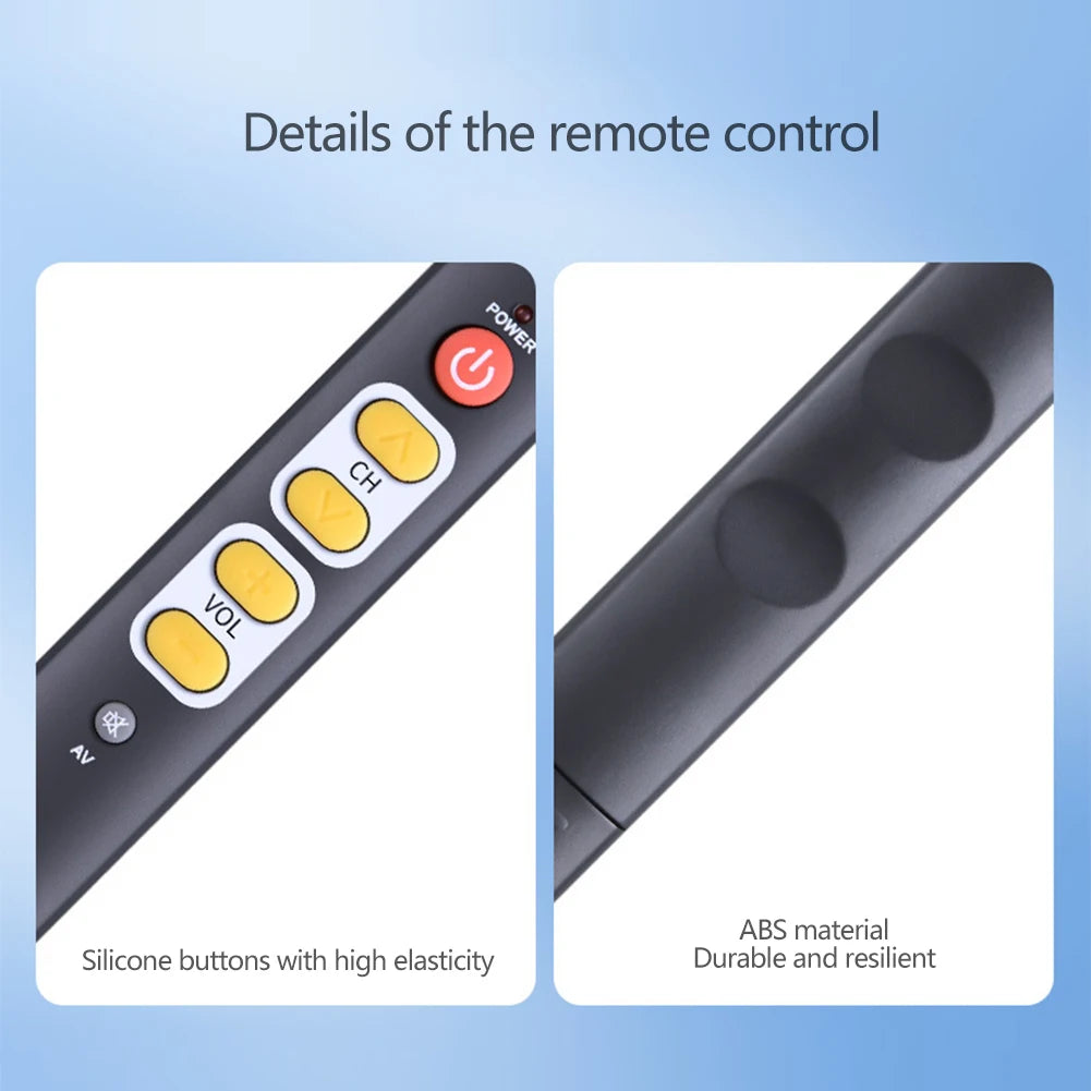 Universal 6-Button IR Learning Remote for TV DVD VCR SAT