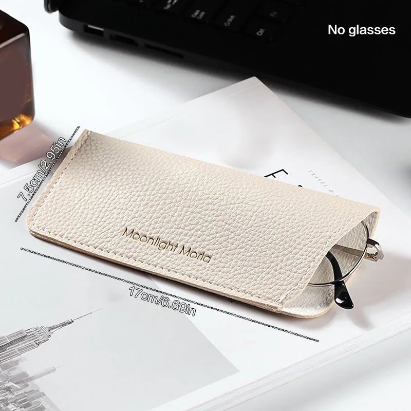 Portable Case Soft Protective Case Cover Glasses Bag Sunglasses Case Box Reading Eyeglasses Pouch Eyewear Protector PU Leather Oasis Select WW-05