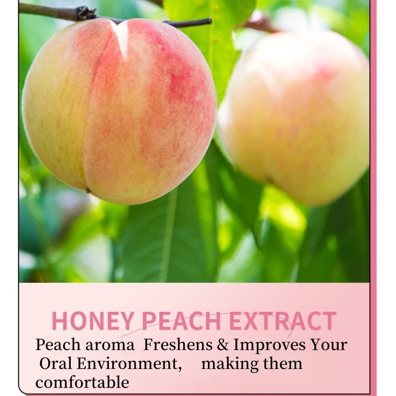 SADOER Peach Mouthwash 20 Pods – Fresh Breath Oral Rinse Mouthwash Pods Oasis Select