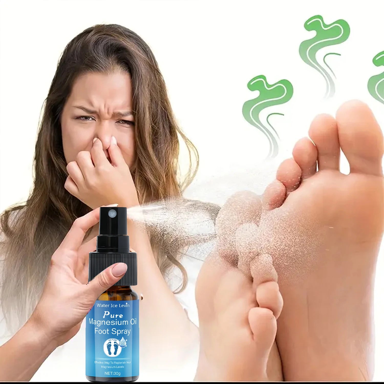 Magnesium Oil Foot Spray with Vitamin E – Smooth & Moisturized Foot Care Spray Oasis Select