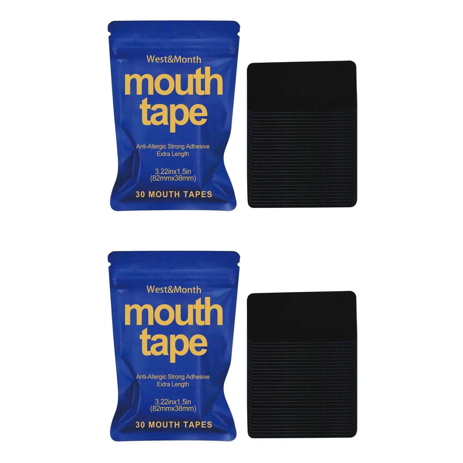 Anti Snoring Mouth Tape Breathing Correction Sleeping Keep Mouth Close Stop Snoring Aid Reduce Dry Mouth Promote Nose Breathing Oasis Select 2 x 30pcs Boxed