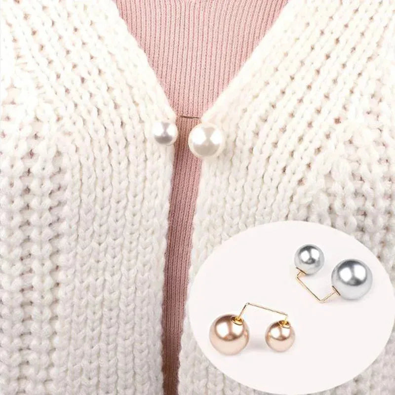 3/12PCS Pearl Non-Slip Safety Pins Dress Brooch Decoration Dress Waist Fastening Pins Collar Adjustment Scarf Fashion Versatile Oasis Select