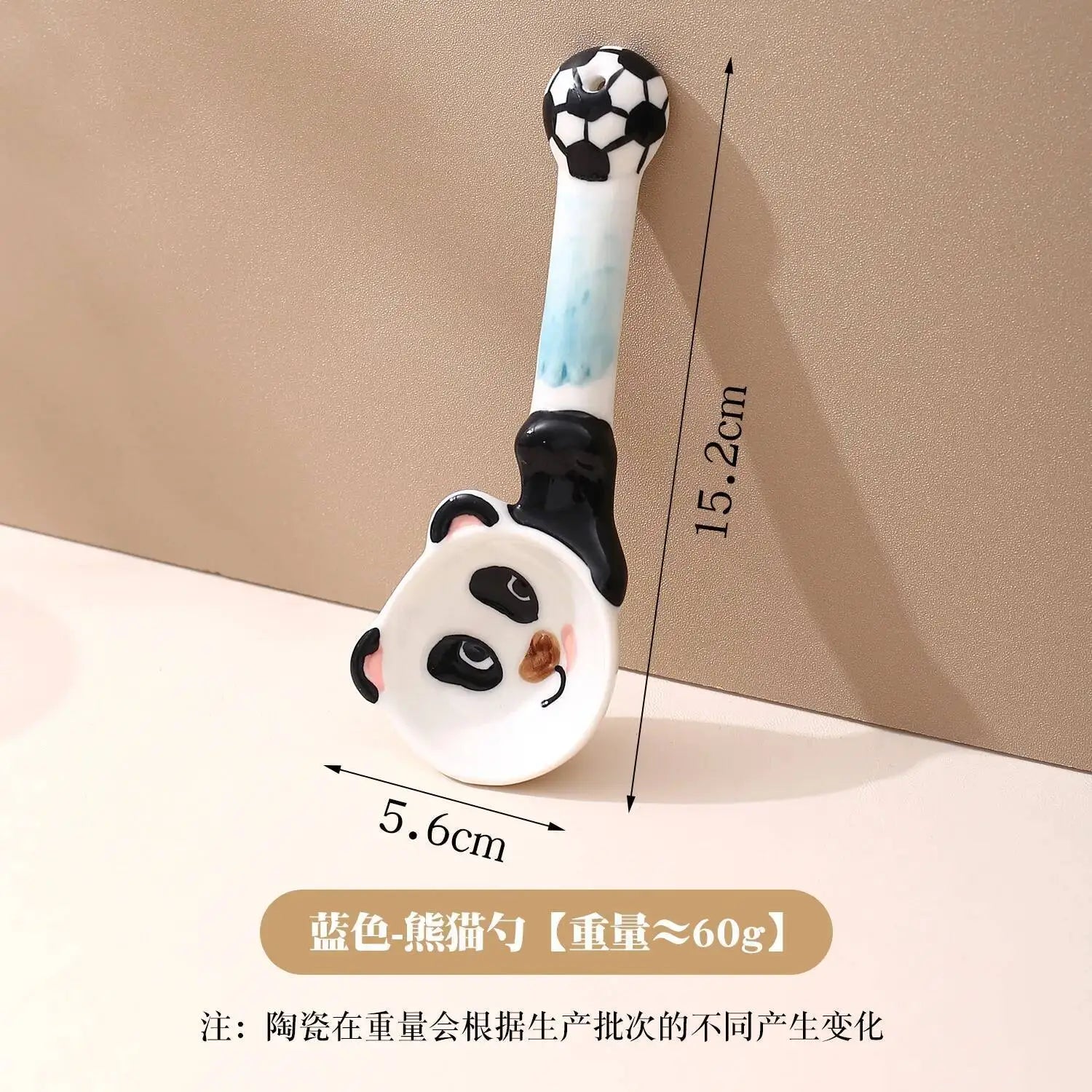 Cartoon Series Long Handle Spoon Shape Spoon Household Ceramic Spoon Irregular Soup Spoon Rice Spoon Dessert Spoon Oasis Select Spoon Single Pack