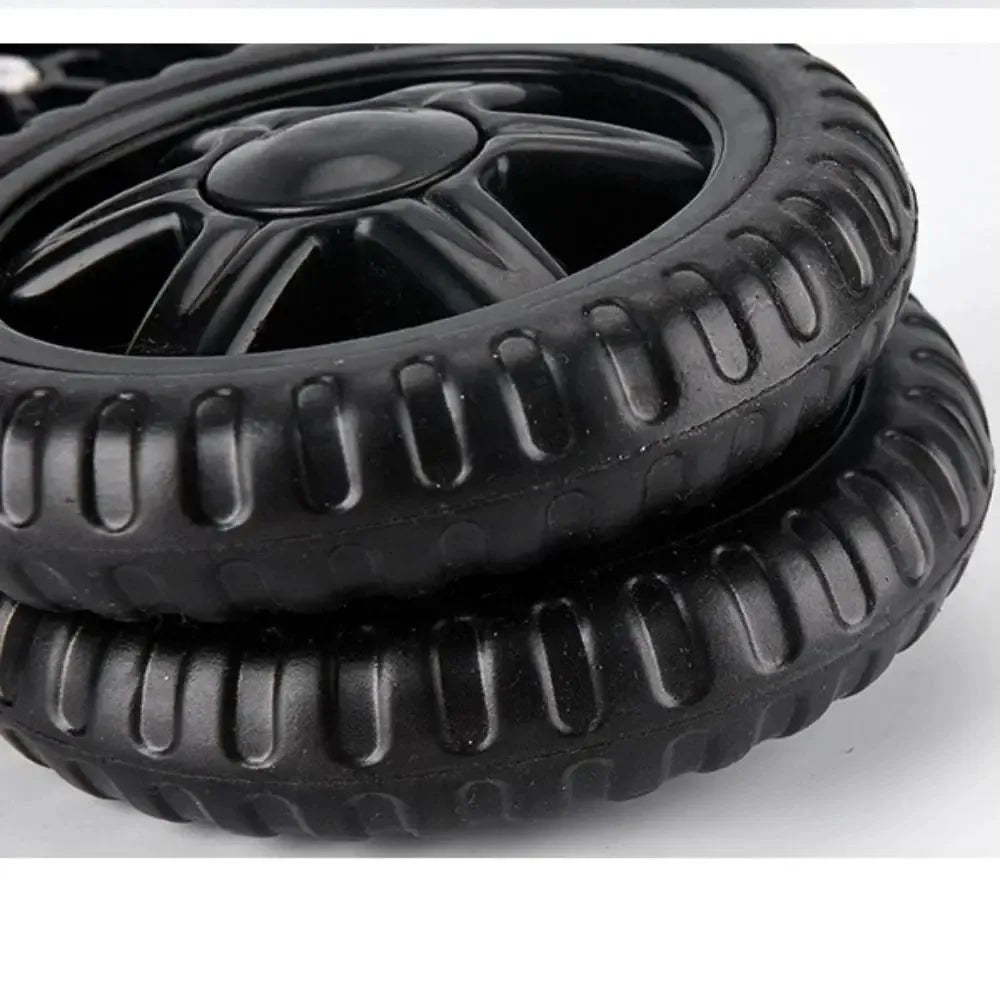 2Pcs 5in Wheel Shopping Cart Wheels Travelling Trolley Caster EVA Replacement Travel Suitcase Rubber Luggage Wheel