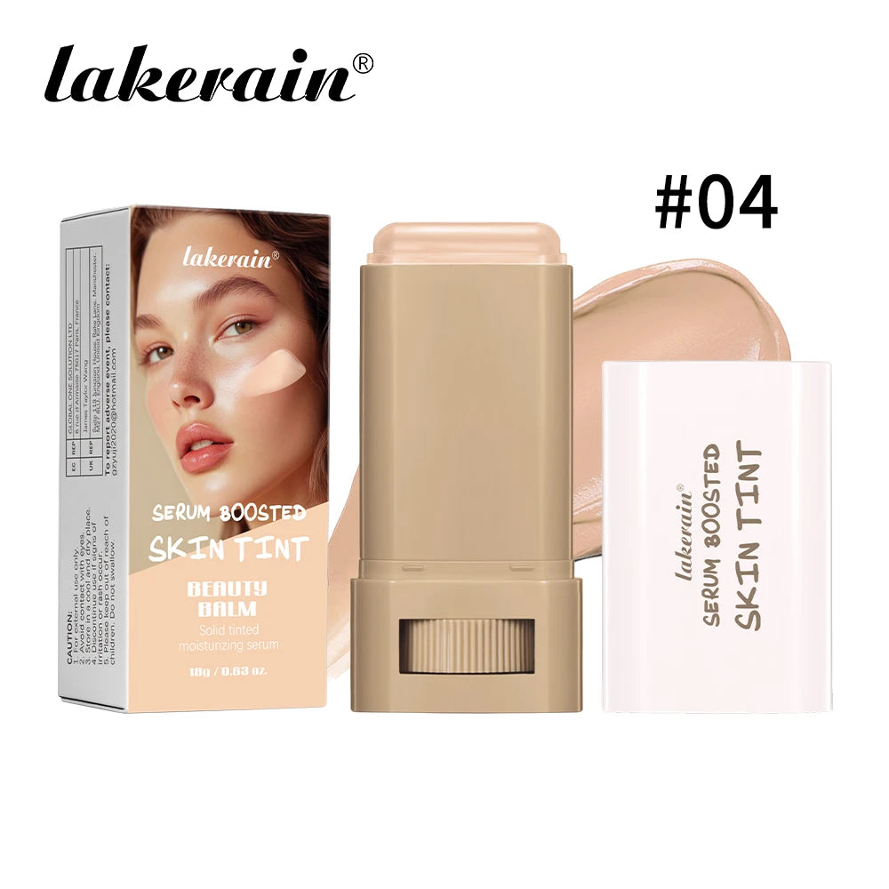 Stick Foundation Balm Serum Boosted Skin Tint Foundation Stick Smooth Plumper Hight Coverage Travel Bronze Foundation Stick Make Oasis Select 4for oily skin