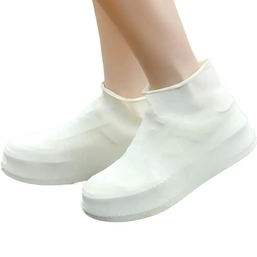 Waterproof Rain Shoe Covers – Non-Slip Rubber Overshoes 1 Pair Rain Shoe Covers Oasis Select WHITE 1PC L-Sizes EU 41 to 47