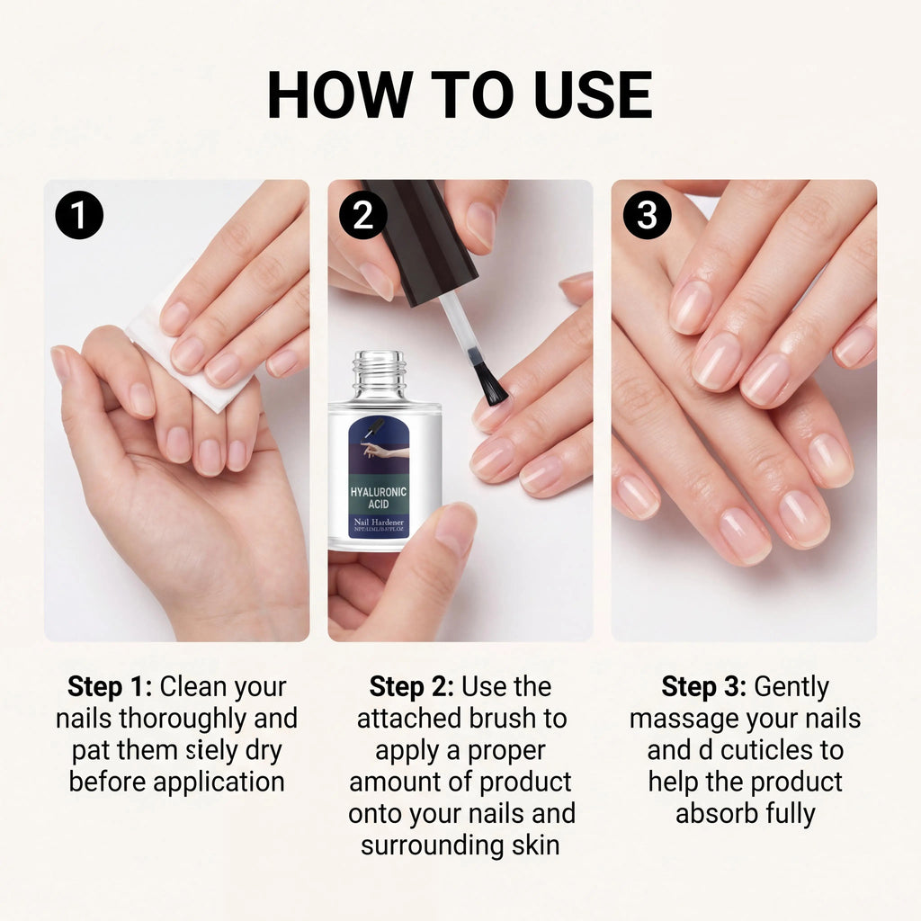 Plant-Based Nail Hardener Strengthener Drops | Jojoba & HA Nail Treatment Serum Oasis Select