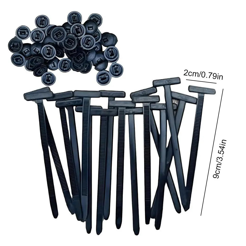 Heavy Duty Self-Locking Nylon Zip Ties – Universal Car Clips Automotive Fastener Clips Oasis Select