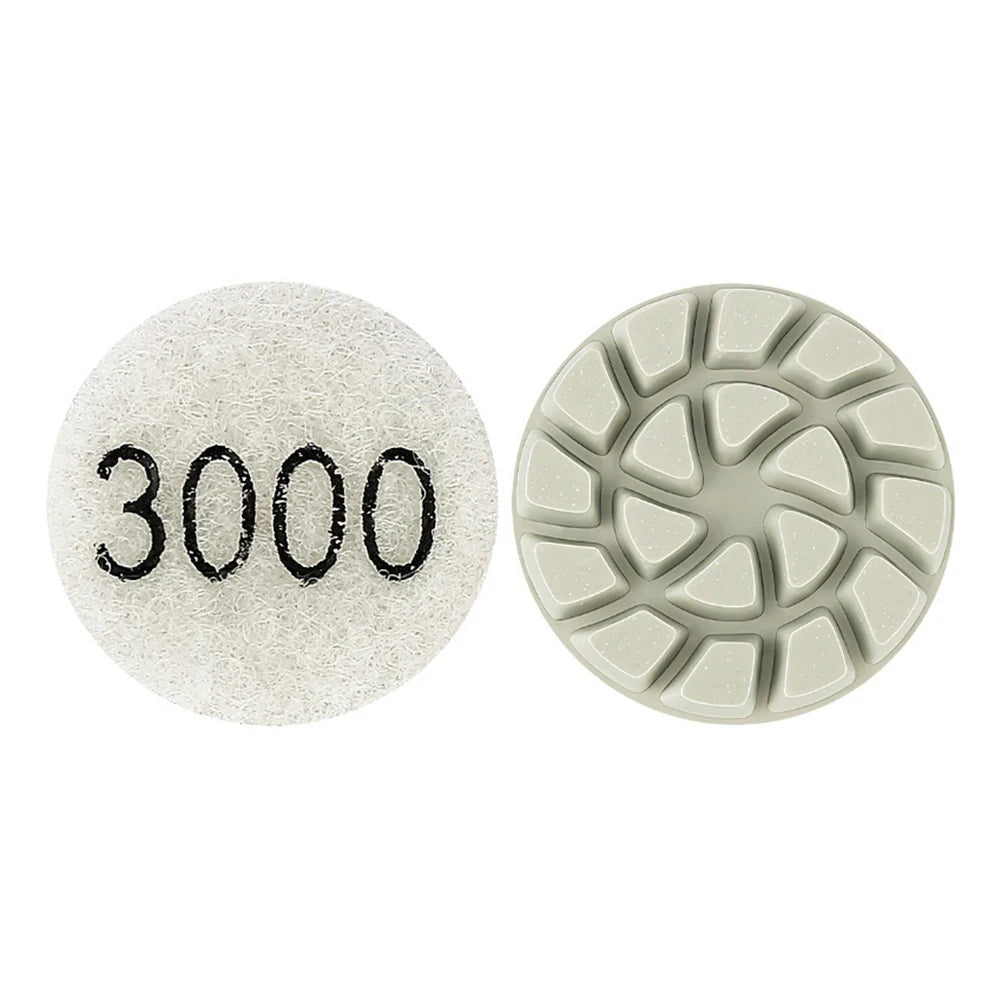 1inch 25mm Polishing Pad Wet Dry Buffer Grinding Disc For Marble Granite Concrete 50/100/200/400/800/1500/3000 Grit Oasis Select 3000 Grit