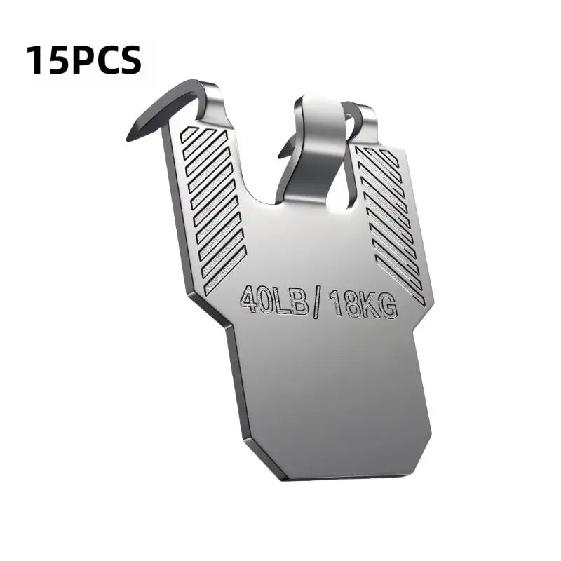 Decor Solution Package: 8/10/12/15/20/40Pcs Wall Hooks - Perfect for Hanging Picture, Mirror, Photos & Posters in Office Room Oasis Select A4