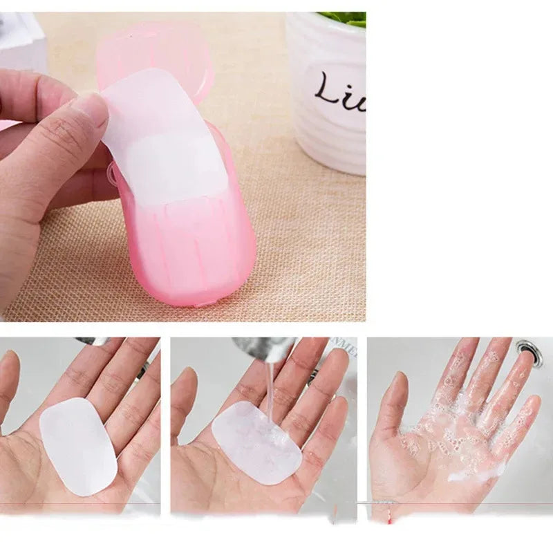 1-10pcs Portable Soap Paper Disposable Soap Paper Flakes Washing Cleaning Hand for Kitchen Toilet Outdoor Travel Camping Hiking Oasis Select