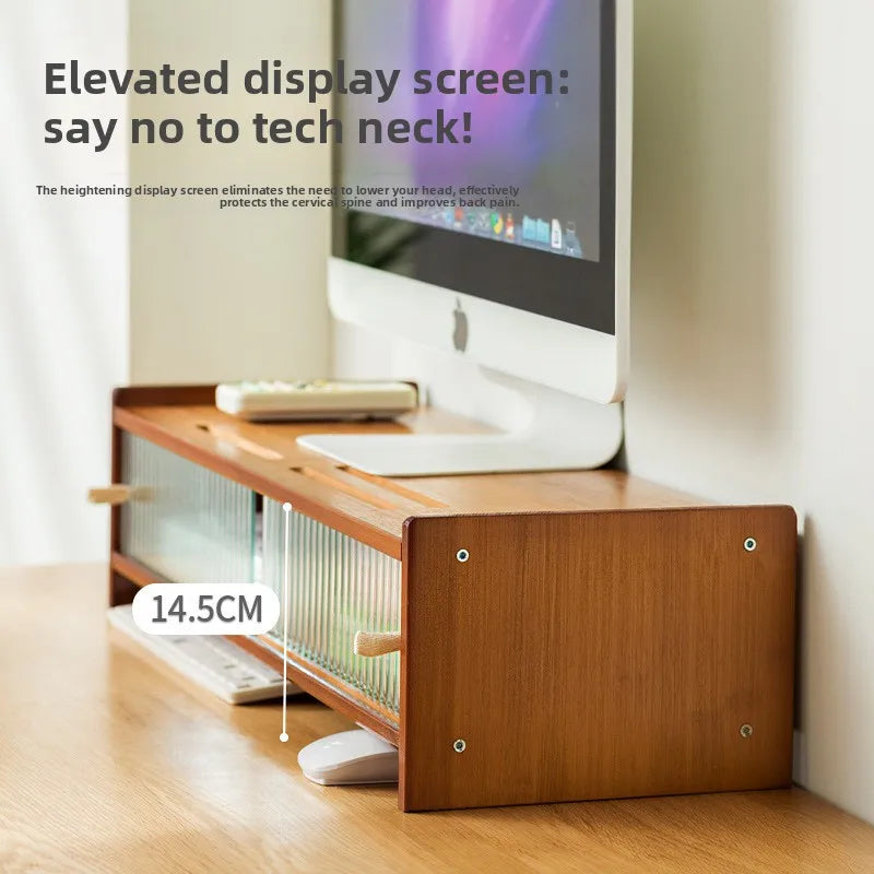 Computer Heightening Rack Monitor Bracket Bracket Heightening Base Desktop Desktop Storage Shelf Desk Shelf Oasis Select