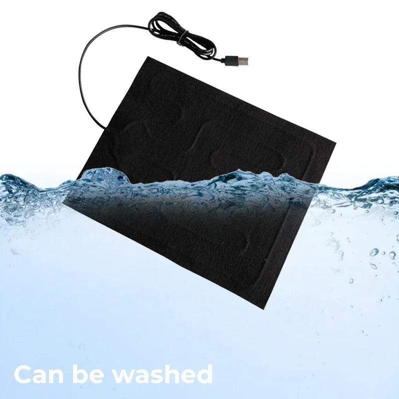 USB Heating Pad Electric Heating Film Hand Warmer Seat Heating Cushion Warmer Waterproof Pet Reptile Animal Heater Mat Oasis Select