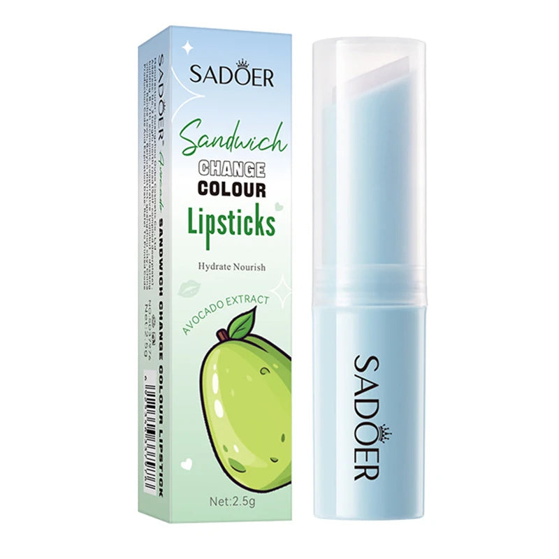 Color Changing Fruit Lip Balm – Heart Core Moisturizing Color Changing Lip Balm Oasis Select Avocado 1pc