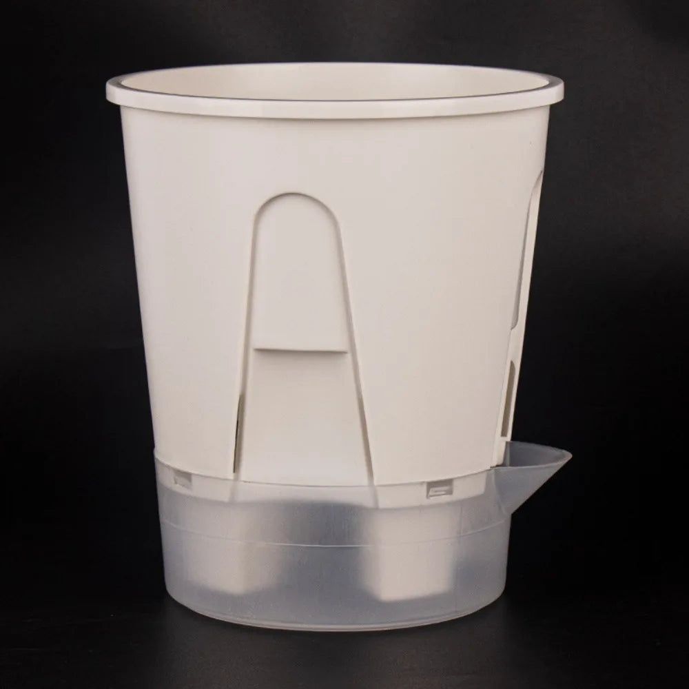 Plastic Self Absorbing Flowerpot Water Storage Thickened Breathable Flowerpot Large Capacity Tall Drain Holes Oasis Select Style E S