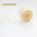 10 Yards Roll Sheer Chiffon Organza Satin Ribbon Gift Wrapping Decoration Wedding Bouquet Wreath Sewing Craft Supply Oasis Select Beige 4CM 1PCS