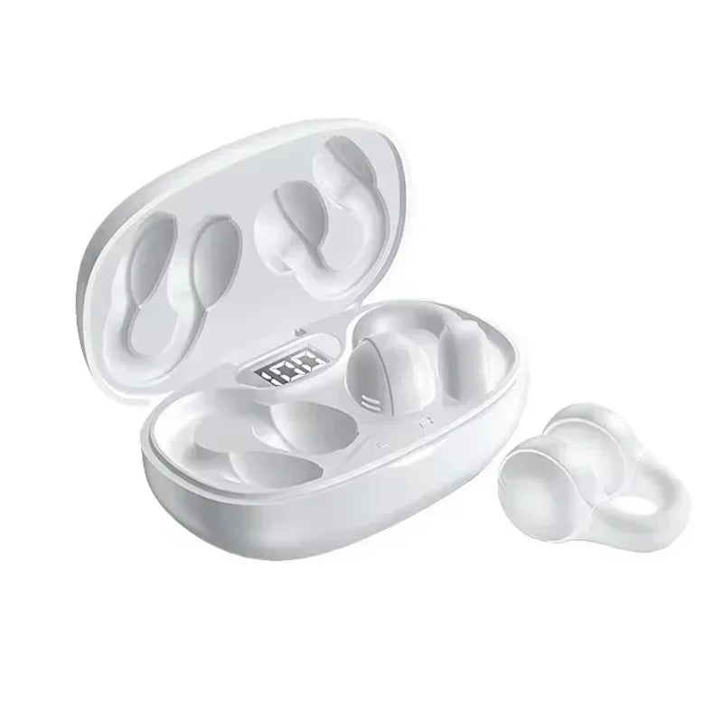 NEW X58 Wireless Earphones Noise Reduction Bluetooth LDE Power Display Earbuds in-Ear Headsets with Mic Touch Control Oasis Select white