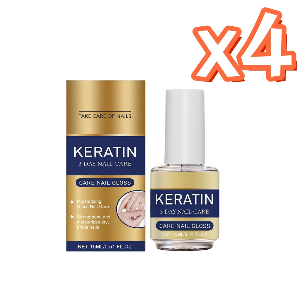 Nail Care Oil Keratin Strengthening Repair Brittle Nail Prevent Breakage Plant Nourish Nails Base Professional Nail Strengthener Oasis Select 15ml Boxed x 4
