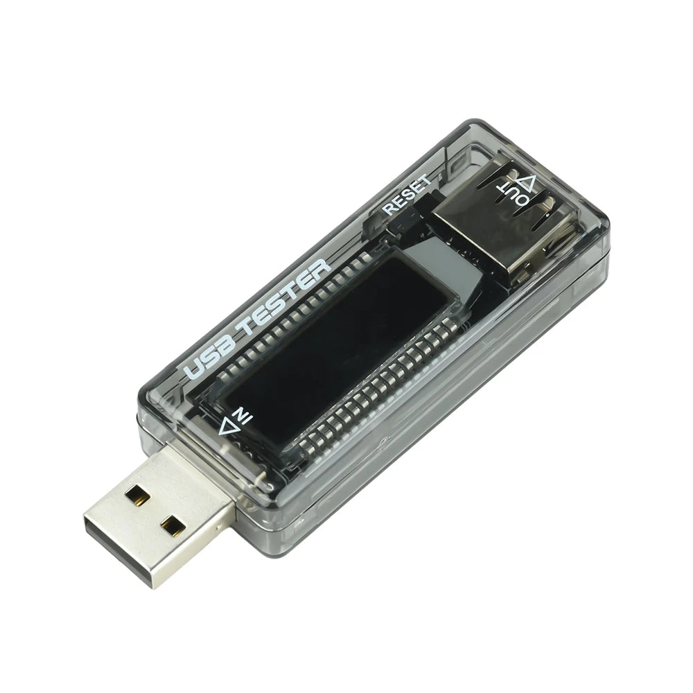 4-30V USB Voltage Current Meters Capacity Battery Tester Volt Current Voltage Doctor Charger Capacity Tester Meter Power Bank Oasis Select Black