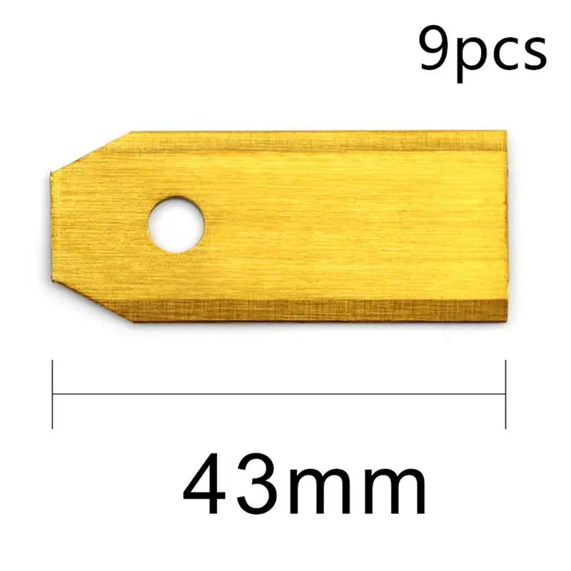 9-Pack 43mm Universal Robotic Lawn Mower Replacement Blades