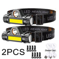 USB Rechargeable LED Headlamp | XPE COB Magnetic Torch