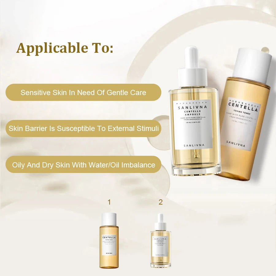 SANENDI Centella Asiatica Toner & Ampoule Essence Set Toner & Essence Set Oasis Select